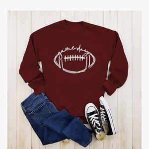 Game day sweatshirt women’s NEW without tags - wine red color